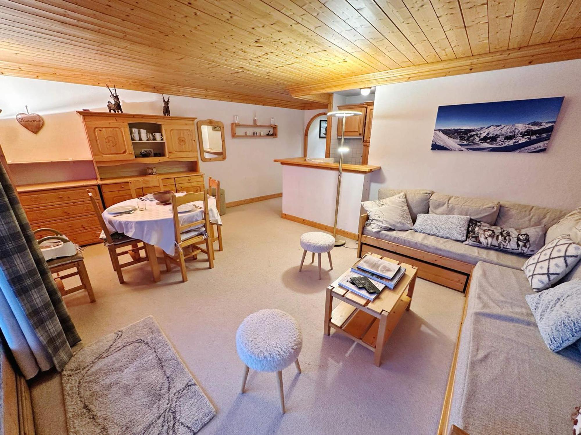 3 Pieces A Meribel, 5 Pers, Balcon, Wifi, Garage - Fr-1-411-969 Les Allues